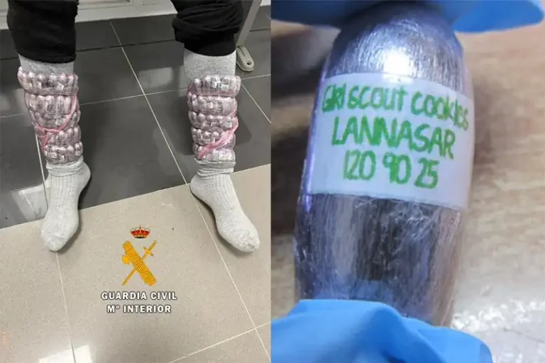 Detención por tráfico de hachís en Ceuta: 1480 gramos adosados a las piernas