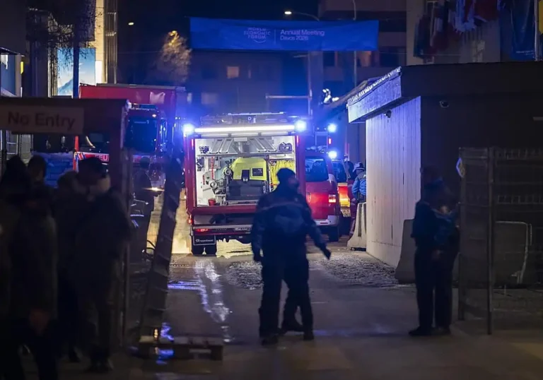 Incidente en el Foro Económico Mundial: Evacuación por Incendio en Davos